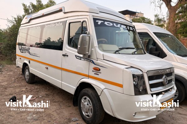 26 Seater Tempo Traveller cab booking Varanasi – VisitKashi