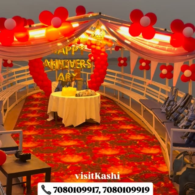 Surprise Anniversary Celebration on Boat in Varanasi — make it magical & unforgettable. — VisitKashi Instagram